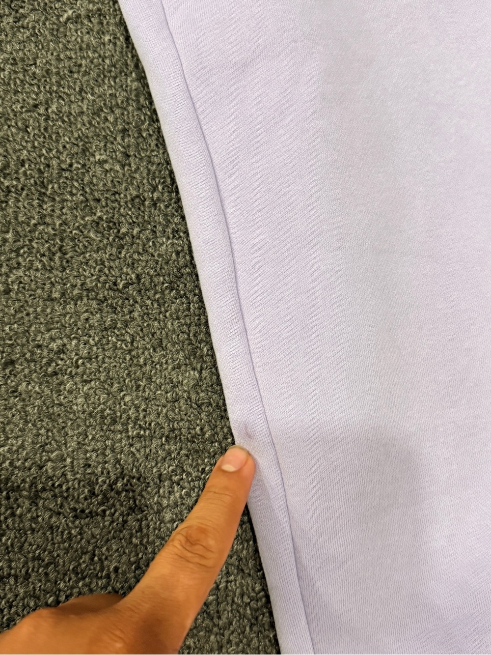 Women's Lavender Knit Joggers with Elastic Waist - Picture 3 of 6